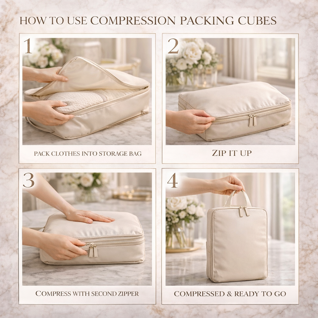 Minimalist Packing Cubes for Travel – Clean and Compact Luggage Organization