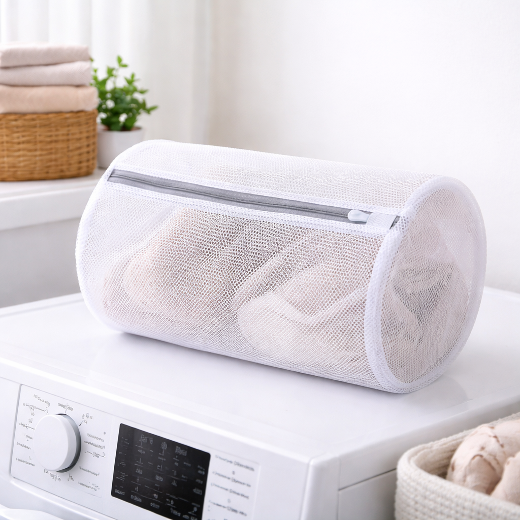 Fine Mesh Laundry Bag for Delicates – Zippered Wash Bag for Lingerie & Clothes, Protective Washing Machine Bag, Portable Travel Carry-On Essential