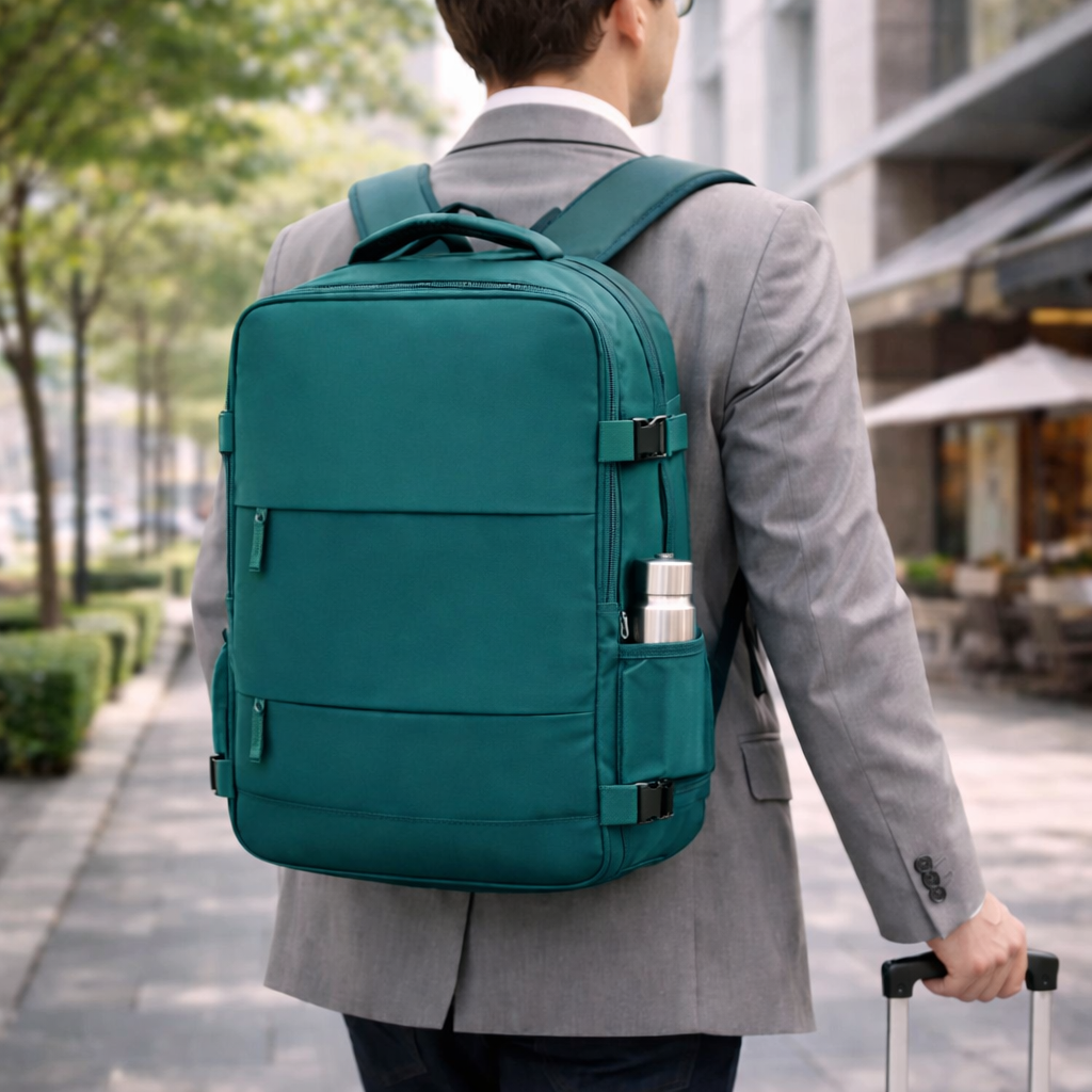 Carry-On Travel Backpack – Expandable, TSA-Friendly & Built for Effortless Organization