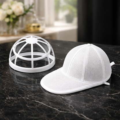Mesh Hat Laundry Bag for Caps – Protective Wash Bag for Baseball Hats, Zippered Breathable Washing Machine Cleaner, Portable Travel Carry-On Essential