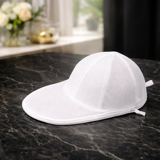 Mesh Hat Laundry Bag for Caps – Protective Wash Bag for Baseball Hats, Zippered Breathable Washing Machine Cleaner, Portable Travel Carry-On Essential