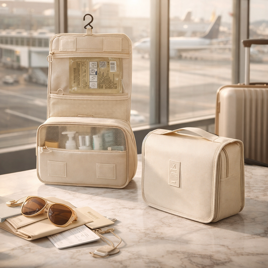 Hanging Toiletry Bag for Travel – Stay Organized On-the-Go with Spacious Carry-On Storage