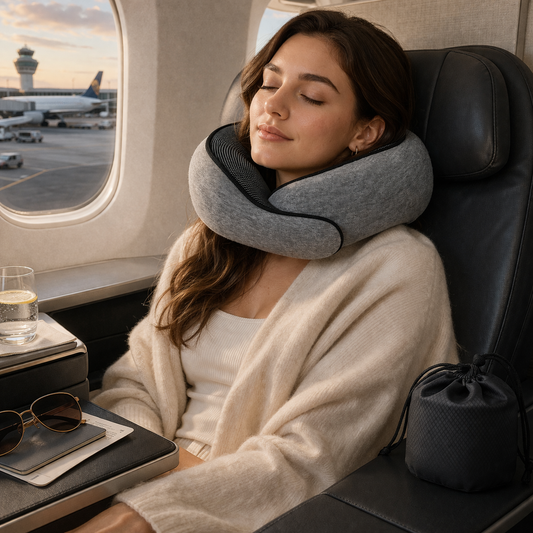 360° Neck Support Travel Pillow – Sleep Comfortably on Flights, Cars & Long Trips