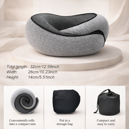 360° Neck Support Travel Pillow – Sleep Comfortably on Flights, Cars & Long Trips