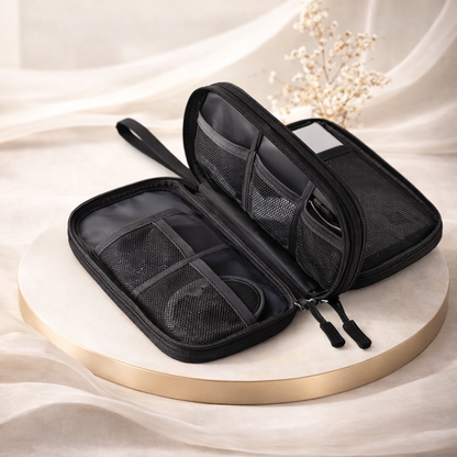 Travel Tech Organizer – Cable Organizer Bag for Cords, Chargers & Electronics, Waterproof Gadget Storage Case for Carry-On Flight Essentials