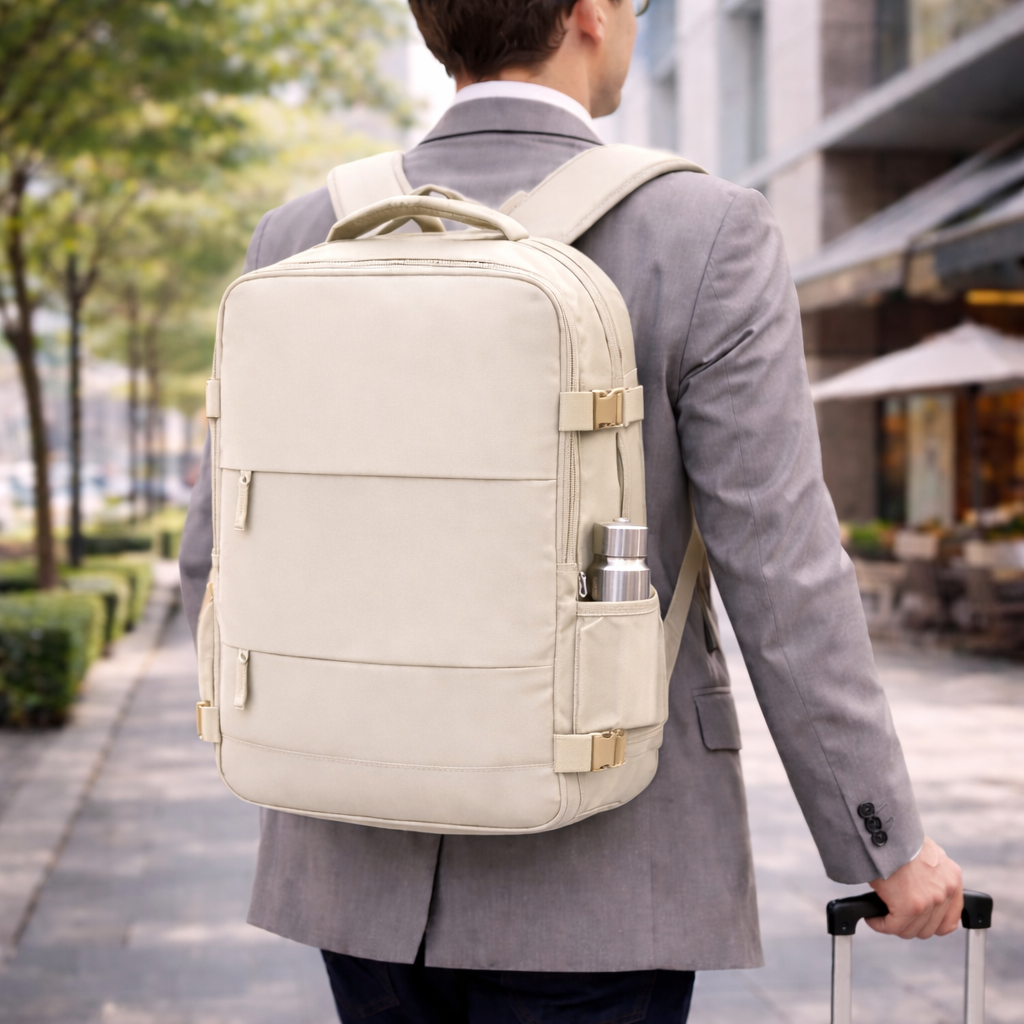Carry-On Travel Backpack – Expandable, TSA-Friendly & Built for Effortless Organization